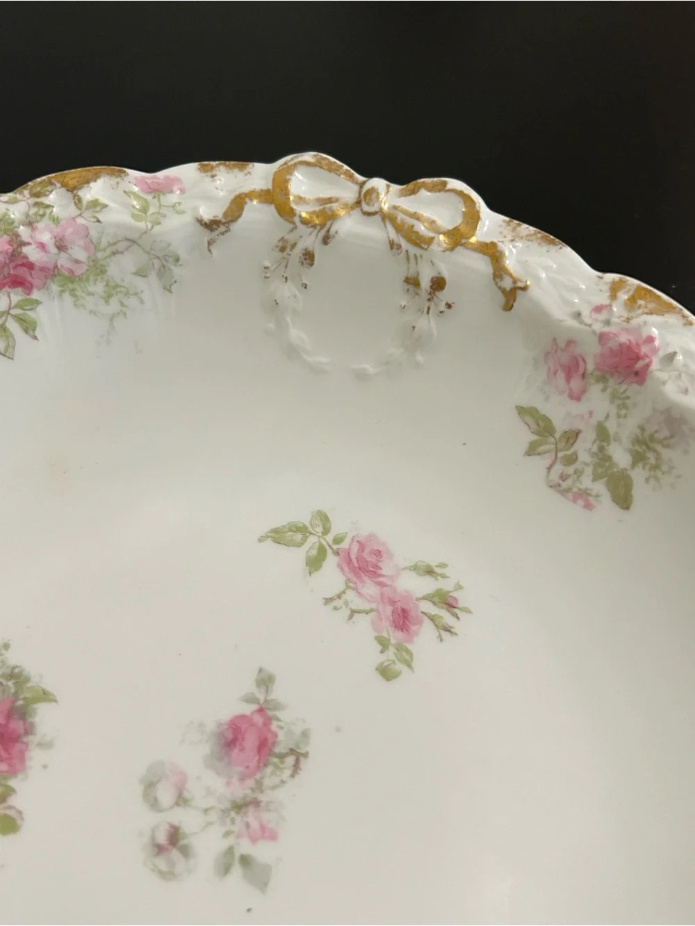 🔻🔻🔻sale Vintage Haviland Limoges Fine China Serving Bowl